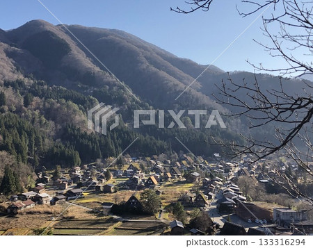 世界遺產地白川鄉庫存照片 世界遺產地白川鄉庫存照片 133316294