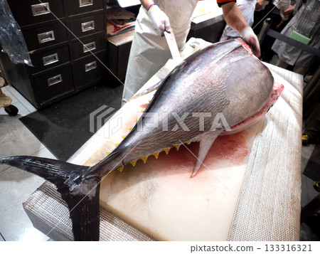 藍鰭鮪魚切割秀 133316321
