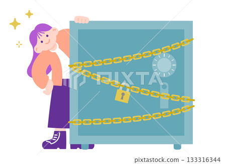 A woman who keeps her valuables safe and keeps them safe A woman who keeps her valuables safe and keeps them safe 133316344