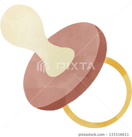 Watercolor style pacifier illustration Watercolor style pacifier illustration 133316611