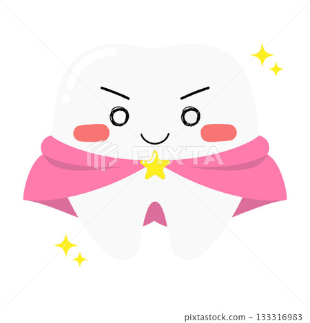 Teeth character, shining, smiling Teeth character, shining, smiling 133316983