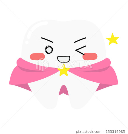 牙齒角色眨眼 133316985