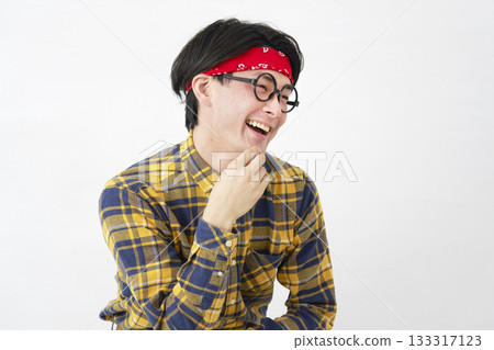 秋葉原男性，想像，白色背景 133317123