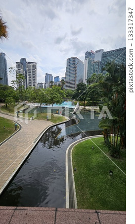 this is landmark around KLCC tower or Petronas Towers. 133317347