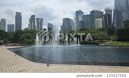this is landmark around KLCC tower or Petronas Towers. 133317358