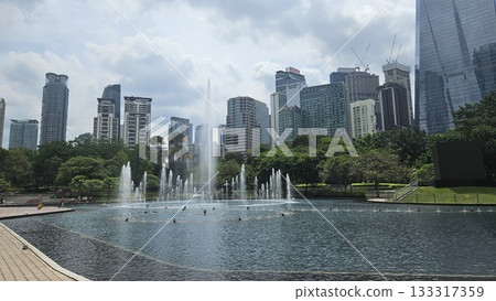 this is landmark around KLCC tower or Petronas Towers. 133317359