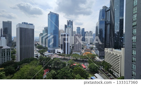 this is landmark around KLCC tower or Petronas Towers. 133317360