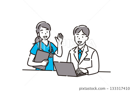 醫生 醫療專業人員 計算機 醫生 醫療專業人員 計算機 133317410
