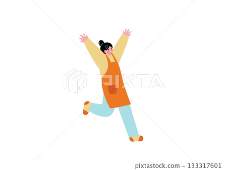 一位家庭主婦歡呼雀躍 133317601