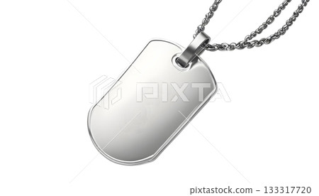 A dog tag displayed on a transparent background, symbolizing remembrance for Veterans Day and Remembrance Day 133317720