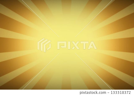 Radial sunburst pattern is glowing in flat design with central yellow glow and orange beams Radial sunburst pattern is glowing in flat design with central yellow glow and orange beams 133318372