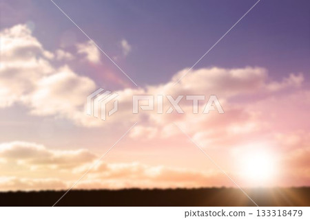 Landscape against sky with clouds 133318479