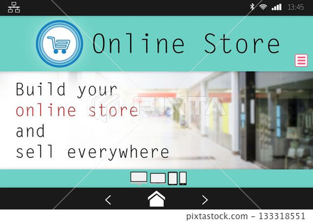 Screen of an online store Screen of an online store 133318551