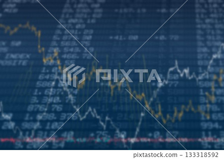 Financial chart of stock exchange Financial chart of stock exchange 133318592