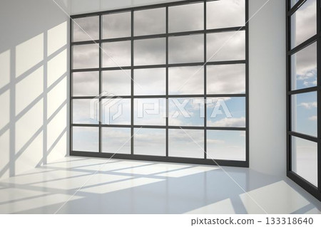 Blue sky seen through window 133318640