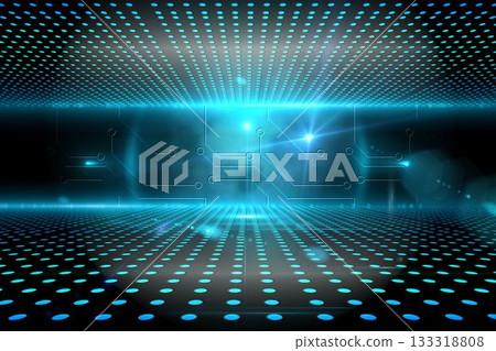 Technological glowing background 133318808