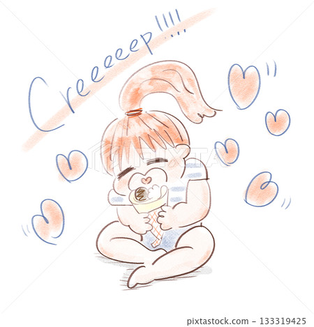 一個吃薄餅的女孩 一個吃薄餅的女孩 133319425