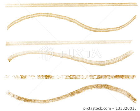 Gold and thick line decoration set 133320013