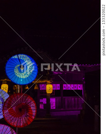 Omiwa Shrine umbrella illumination 133320022