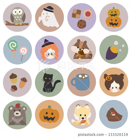 Autumn icon set Autumn icon set 133320119