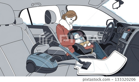 和寶寶一起清潔汽車內裝！ 133320206