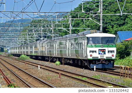 東海道本線 二宮～神津 JR東日本185號A7列車（大宮） 舞子號 133320442