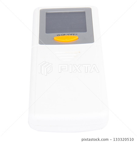 Air conditioner remote control on a white background Air conditioner remote control on a white background 133320510