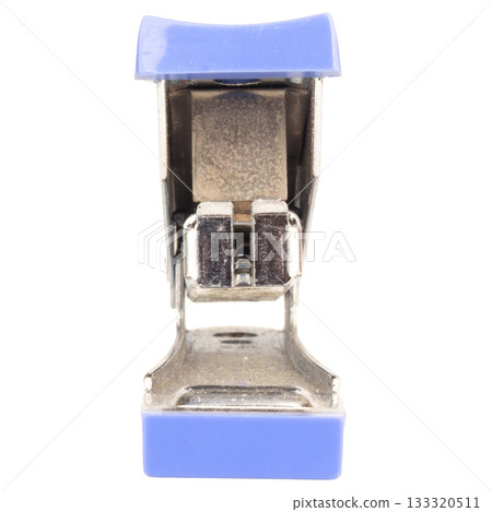 Dirty old stapler on white background Dirty old stapler on white background 133320511