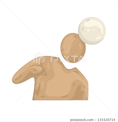 Illustration of football player 133320714