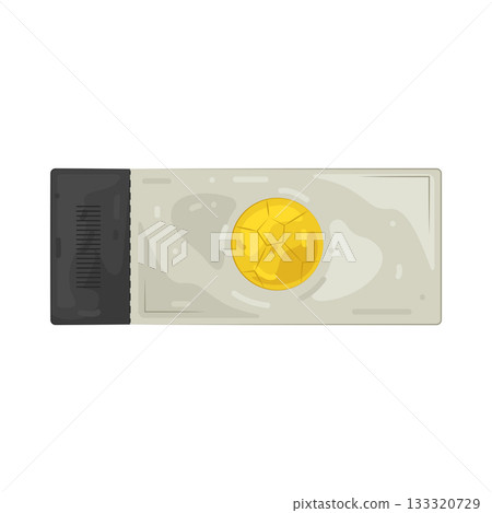 Illustration of football ticket Illustration of football ticket 133320729