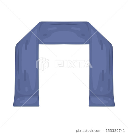 Illustration of football fan scarf Illustration of football fan scarf 133320741