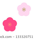Illustration of a simple plum blossom 133320751