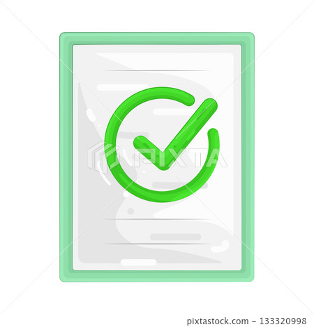 Illustration of approve 133320998