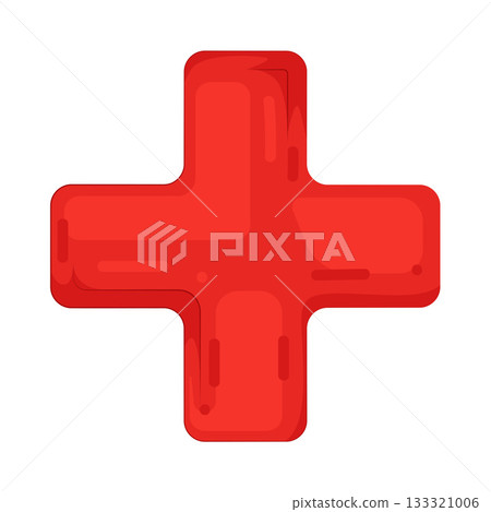 Illustration of red plus Illustration of red plus 133321006