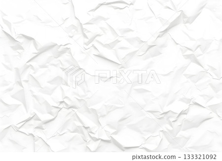 Crumpled White Paper Texture Background Crumpled White Paper Texture Background 133321092