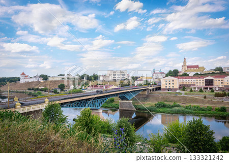 Cityscape of Grodno with Bridge and Historic Architecture Cityscape of Grodno with Bridge and Historic Architecture 133321242