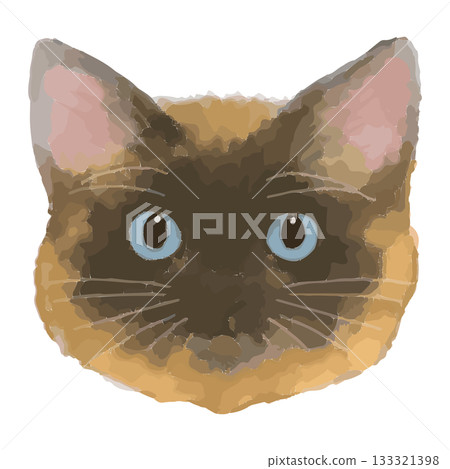 Ragamuffin – Close-up illustrations of cats from around the world – Real Touch Vector 133321398