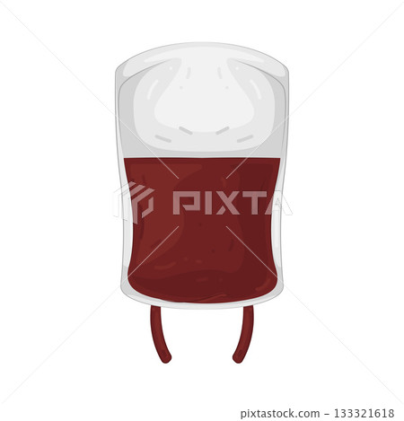 Illustration of blood bag 133321618