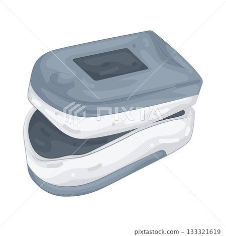 Illustration of pulse oximeter 133321619