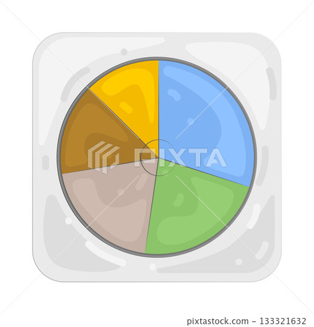 Illustration of pie chart 133321632