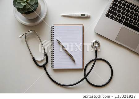 Medical tools and notes used by nurses 133321922