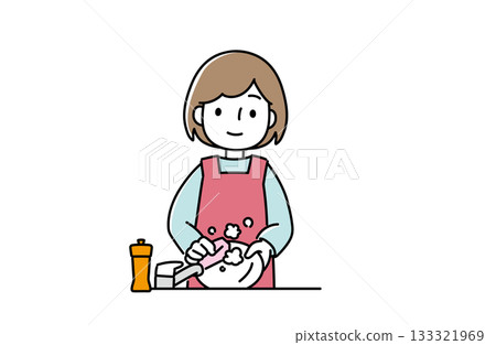 洗碗的女人 洗碗的女人 133321969