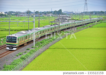 東北本線 東鷲島栗橋 JR東日本 E231系列 1000系列 S-26 編組（國府） 133322159