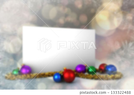 Poster with christmas decorations Poster with christmas decorations 133322488