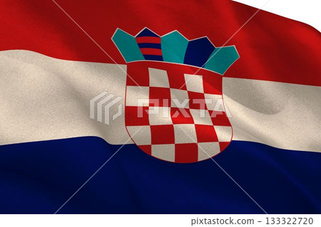 Digitally generated croatian national flag Digitally generated croatian national flag 133322720