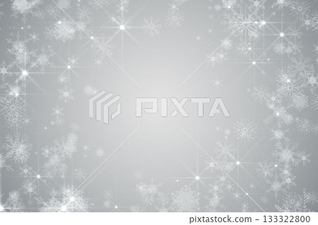 White snowflake design on grey 133322800