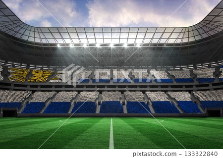 Stadium full of uruguay football fans 133322840