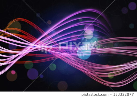 Curved laser light design in pink Curved laser light design in pink 133322877