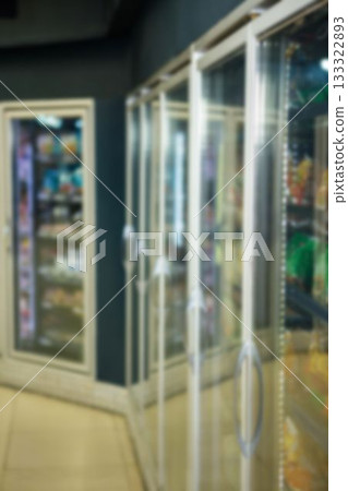 Refrigerated section at supermarket Refrigerated section at supermarket 133322893