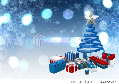 Cute christmas graphics in blue Cute christmas graphics in blue 133322922